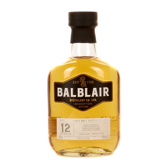 BALBLAIR 12 YEAR 750 mL