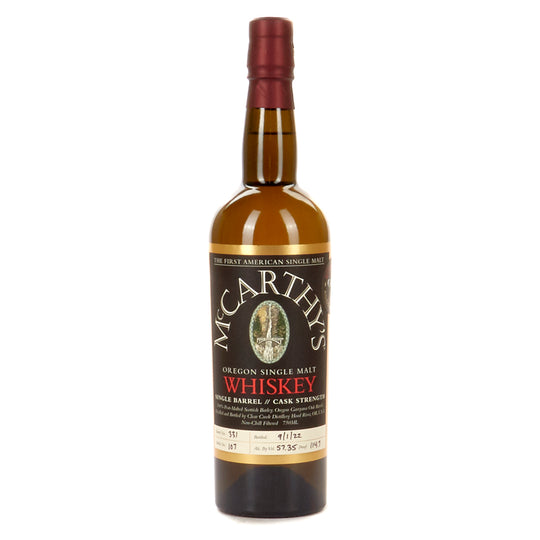 MCCARTHY'S 6 YEAR SINGLE MALT CASK SINGLE BARREL 750 mL